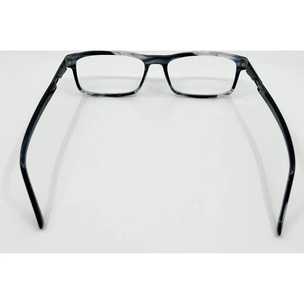 Unbranded Eyeglasses Mens Grey Marble Rectangular Frame 44049 54-17-140